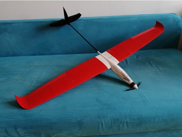 rc Segelflugzeug 1200 mm Flugzeug Modell 3D print model - Mito3D