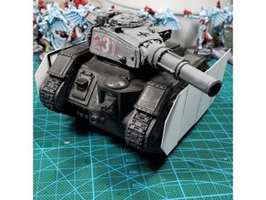 removable tank skirt leman russ 40k imperial guard warhammer 40k 3d print model - Mito3D