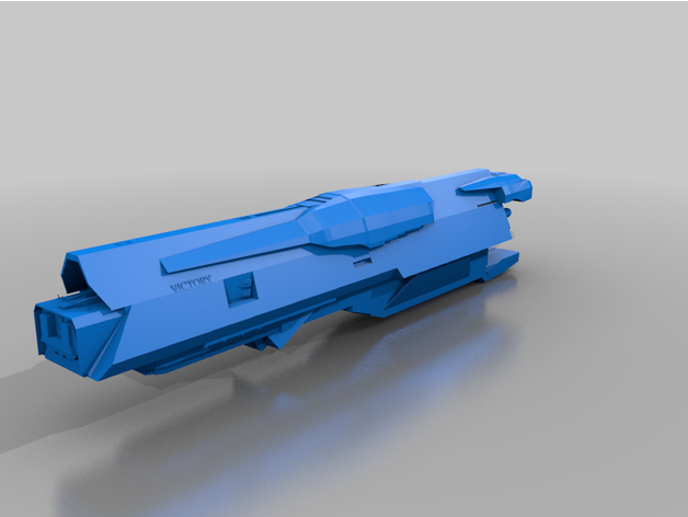 spaceship victory battleship ship space starship warship 3D print model - Mito3D