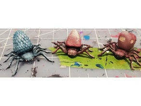 fruit spiders dnd miniature miniatures 28mm pathfinder mini roleplaying game role playing games spider tabletop gaming 3d print model - Mito3D