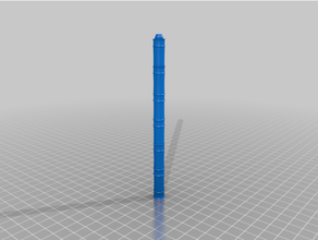 bambú bolígrafo v2 bic cigüeñal eje palo 3d print model - Mito3D