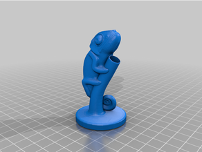chameleon pen holder 3d print model - Mito3D