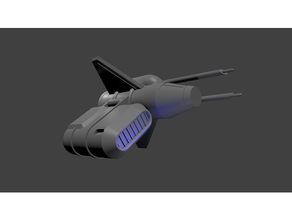 space ship 3d print model - Mito3D