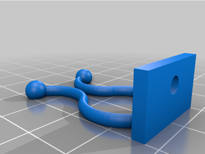 temporary cable holder ver2 guide management 3d print model - Mito3D