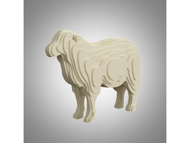 mouton 3d puzzle 3D print model - Mito3D
