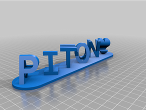 piton çift namemy özelleştirilmiş mektup bloklar yanılsama özelleştirici 3d print model - Mito3D