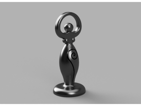 Regina scacchi spirale dea Luna pezzo 3d print model - Mito3D