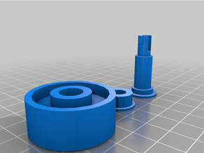 swimming pool vacuum wheel assembly 3d print model - Mito3D