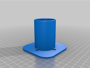 sostenedor botella tupperware 3d print model - Mito3D