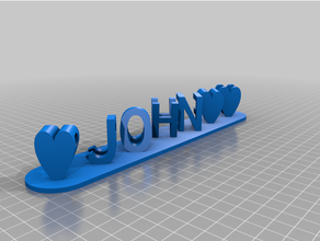 John personnalisé 3d print model - Mito3D
