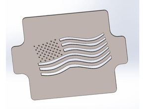 us flag stencil face masks american 3d print model - Mito3D