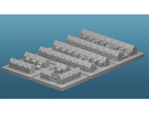 greeblecity terraced housing 3d print model - Mito3D