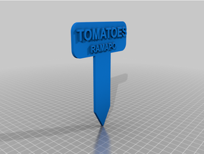 bitki etiketler domates 3d print model - Mito3D