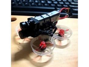 4k tinywhoop mount upper battery drone fpv runcam 3d print model - Mito3D
