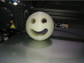 smiley Balle heureux sourire sphère jouet 3d print model - Mito3D