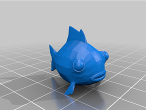dias flopper peixe batalha real jogos suporte 3d print model - Mito3D