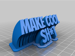freddo sh personalizzato 3d print model - Mito3D