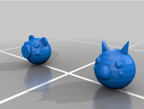 porcin rusé lego têtes compatible 3d print model - Mito3D