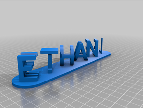 personalizado dual letteretahn m blocos ilusão ethan miguelcustomizer 3d print model - Mito3D