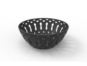 fruit bowl decorative wood 3d print model - Mito3D
