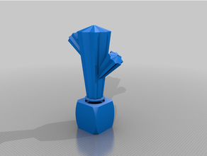 cactus pot 3d print model - Mito3D