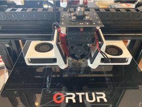 soutien ventilateurs Ortur 4v2 3d print model - Mito3D