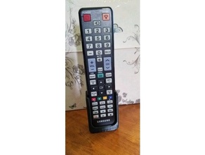 samsung tv remote holder - wall mount aa59-00443a ah59-02370a ah59-02377a 3d print model - Mito3D