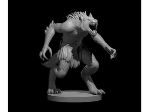 werewolf updated lycanthrope werewolf 3d print model - Mito3D