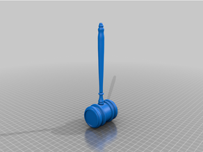 gavel pen 3d print model - Mito3D
