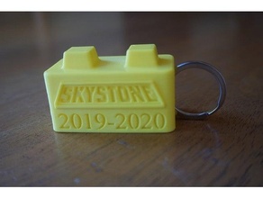ftc skystone porte clés robotique 3d print model - Mito3D