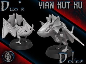 chibi yian kut ku dnd miniatura monstruo cazador 3d print model - Mito3D