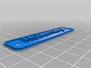 rosemaryrosemary signmy personalizado simples texto placa 3d print model - Mito3D