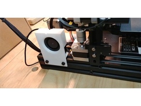 axe moteur ventilateur monter glacière refroidissement ender ender3 3 canal 3d print model - Mito3D