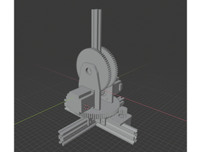 modulair robot arm base nema17 nema23 3d print model - Mito3D