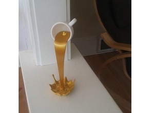 schwebend Tasse verbessert Balance Kaffee Magie Skulptur 3d print model - Mito3D