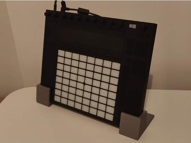 ableton push 2 upright holder doubles play support 3D print model - Mito3D