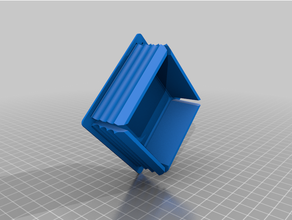 personalizado cuadrado rectangular tubo gorra enchufe carpintero generador 3d print model - Mito3D