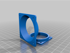 coolerholder 40 50 right10 degree -2mm customized 3d print model - Mito3D