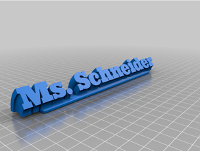 ms schneidermy customized sweeping plate remix 3d print model - Mito3D