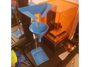 sla résine entonnoir 3d dlp imprimante impression anycubic photon créalité ld 002r elegoo Mars long Orange 3d print model - Mito3D