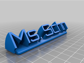 customized sweepingms plate remix 3d print model - Mito3D