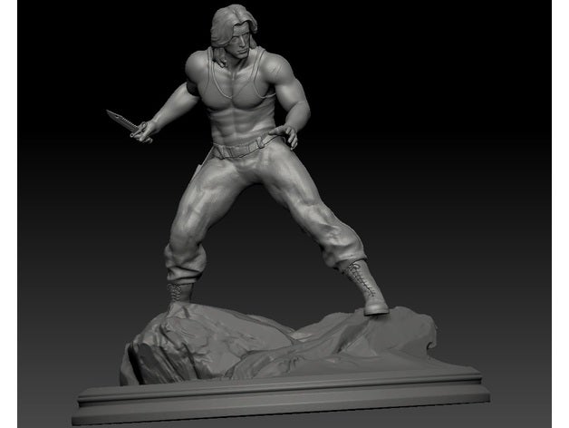 rambo v2 sla soldado tampo mesa jogo guerra 3D print model - Mito3D