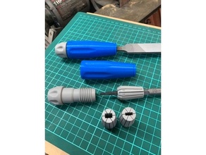 file handle collet clamp mechanism 3d print model - Mito3D