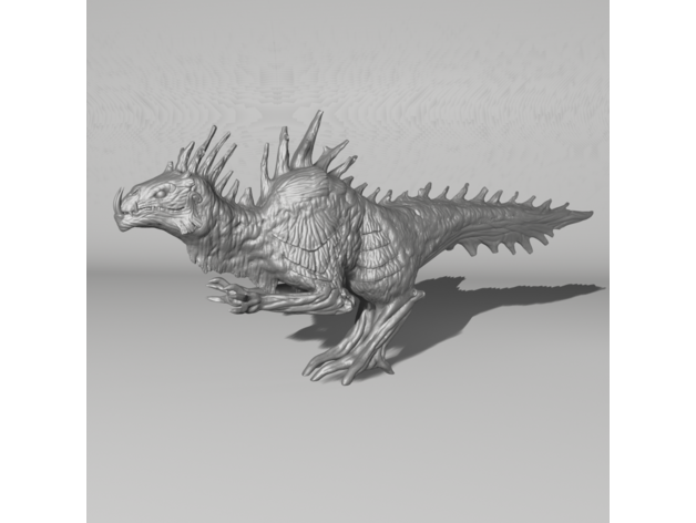 growth rex creature dark dinosaur dnd miniature druid forest monster plant wood woods 3D print model - Mito3D