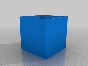 cube container 22x22x22 container cube 3d print model - Mito3D