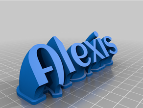 Alexis balayage remix personnalisé 3d print model - Mito3D