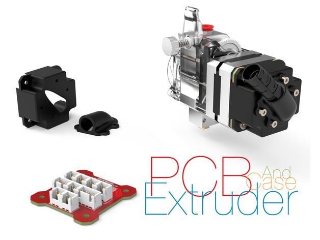 pcb extruder case 3D print model - Mito3D