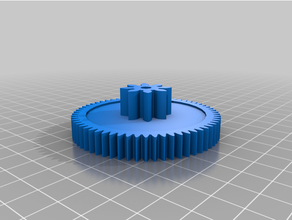 customized involute gear rows teeth - powerwheel ride toy 3d print model - Mito3D