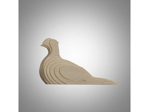 pheasant 3d puzzle 3d print model - Mito3D