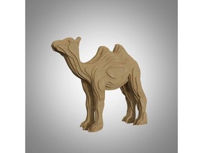 camello 3d rompecabezas 3d print model - Mito3D